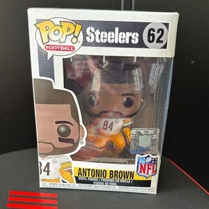 Funko Pop! Steelers Antonio Brown Figure With His Weird Hairstyle